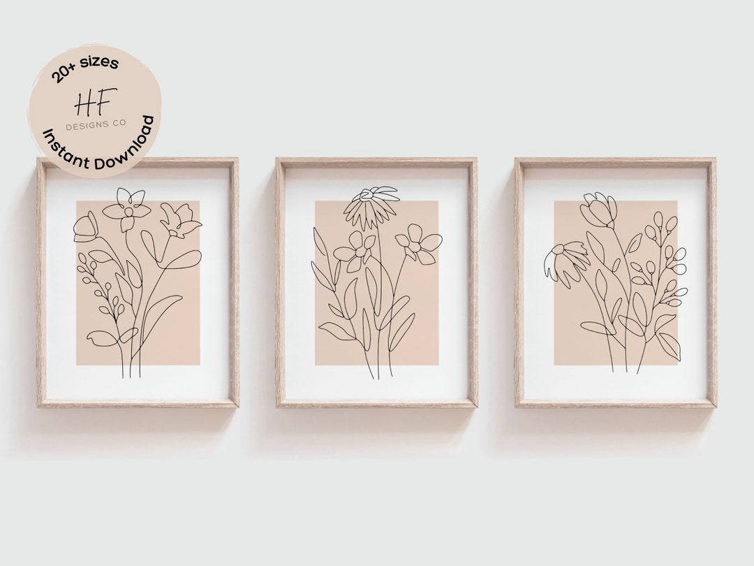 Neutral Nursery Wall Art Prints Set of 3, Girl Nursery Decor, Girls ...