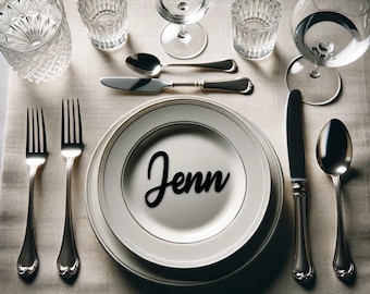 3D Printed Name Place Cards – Elegant Party & Wedding Decor