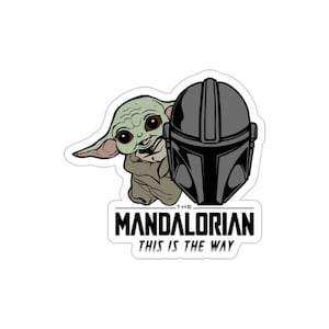 Mandalorian & Grogu Die-Cut Stickers - Durable - Stylish