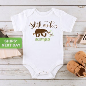 Baby Clothes Funny Baby Onesie Sloth Moder Funny Animal Sloth Baby Onesie 