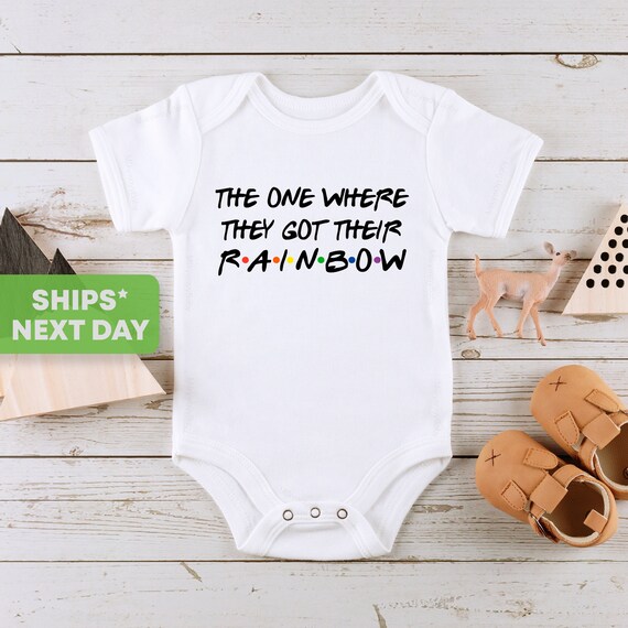 The One Where They Got Their Rainbow Rainbow Baby Bodysuit