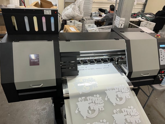 Heatpress Printing on Giftbags. Heatpress machine using DTF transfer f