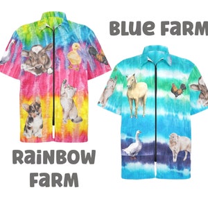 Farm animal scrub top 2025