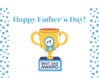 Happy Father's Day Printable Card | Etsy