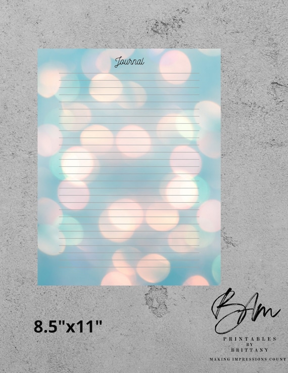 Printable Journal - Etsy