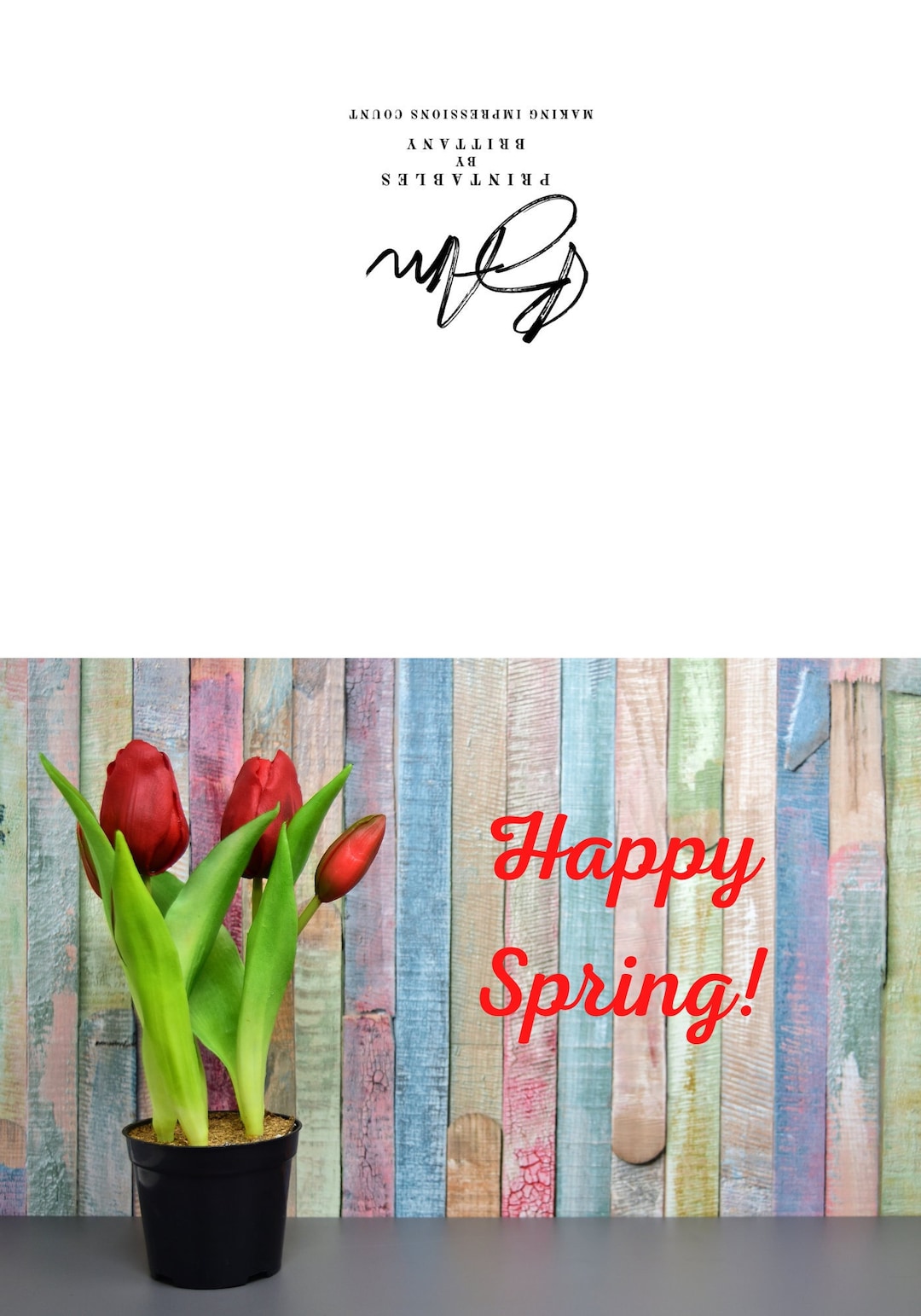 Happy Spring Printables