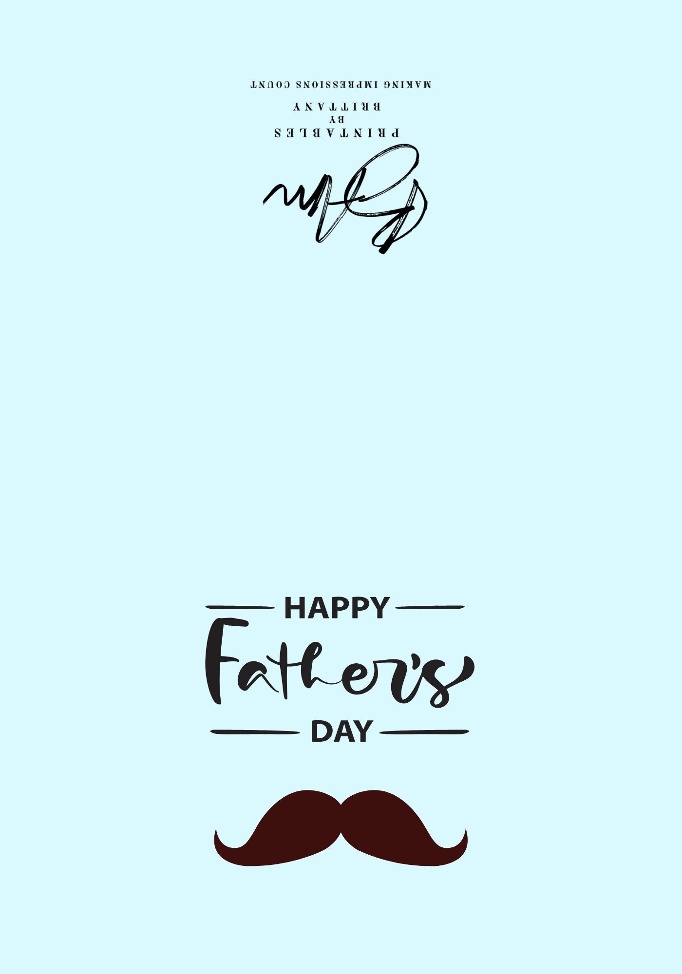 Happy Father's Day Printable Card - Etsy
