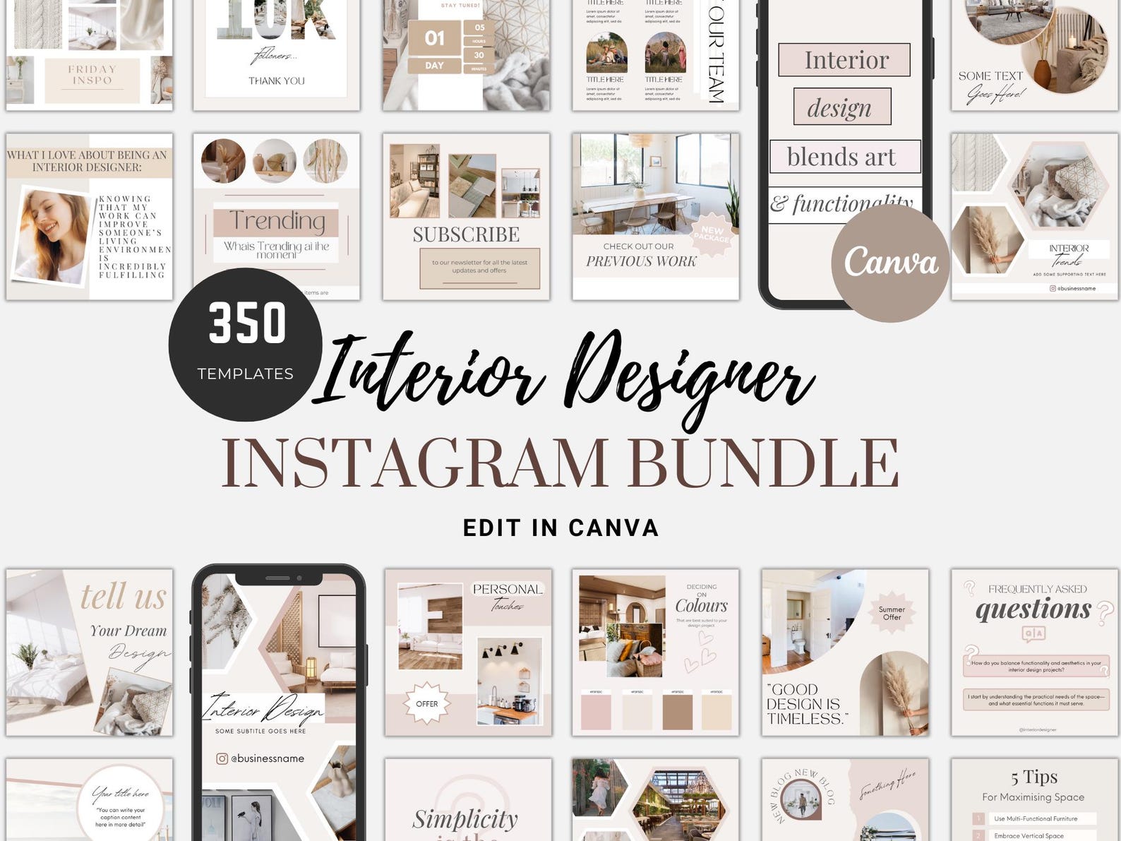 Interior Design Instagram Templates, Home Interior Designer Moodboard ...