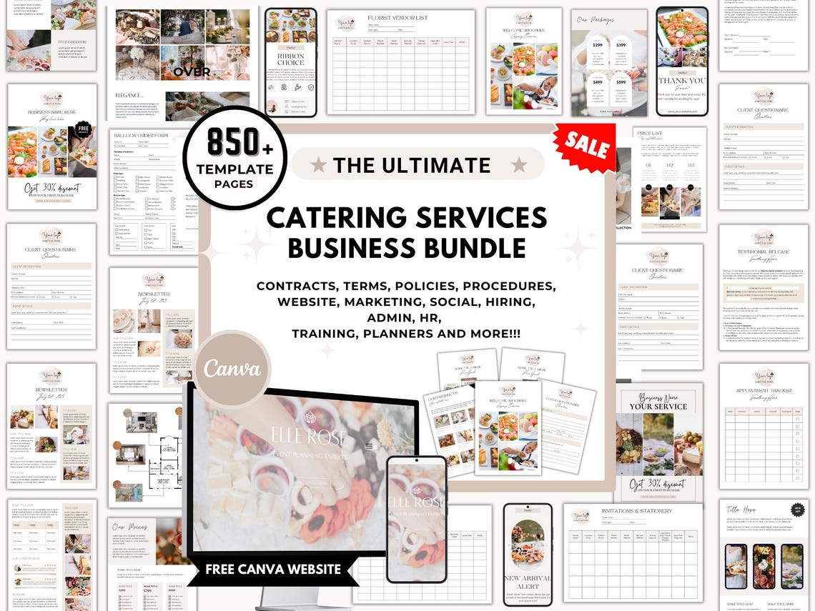 catering order bundle, catering template, editable... 850+ Catering Forms Business Start up Bundle, Editable Contract ...