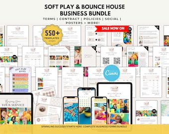 Soft Play Business Bundle: Editable Contract Templates (Canva)