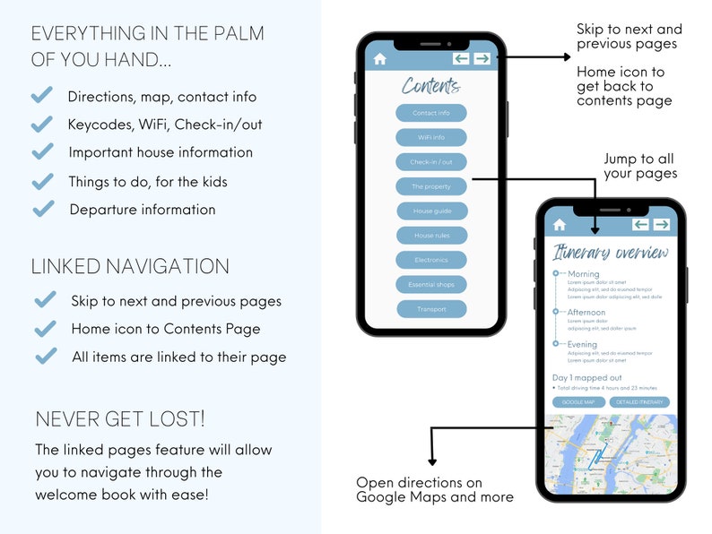 Beach Airbnb Welcome Book Template: Mobile Guest Guidebook (canva) - Etsy
