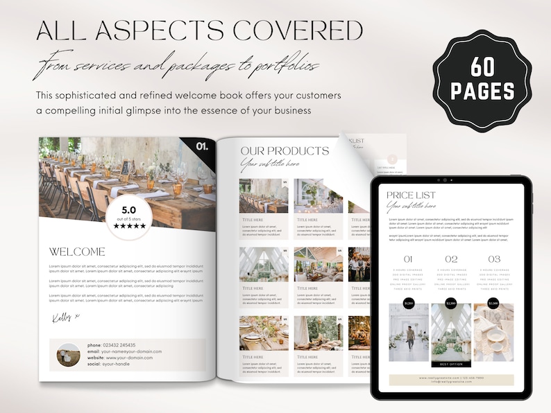 Venue Rental Welcome Book, Editable Onboarding Template, Venue Hire Client Packet, Event Hosting Canva Booklet, Venue Hire Packages image 8