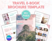 100+ Page Travel eBook Templates for Canva, Blogger Templates, eBook Templates, Digital and Printable, Lead magnet template, Influencer Book