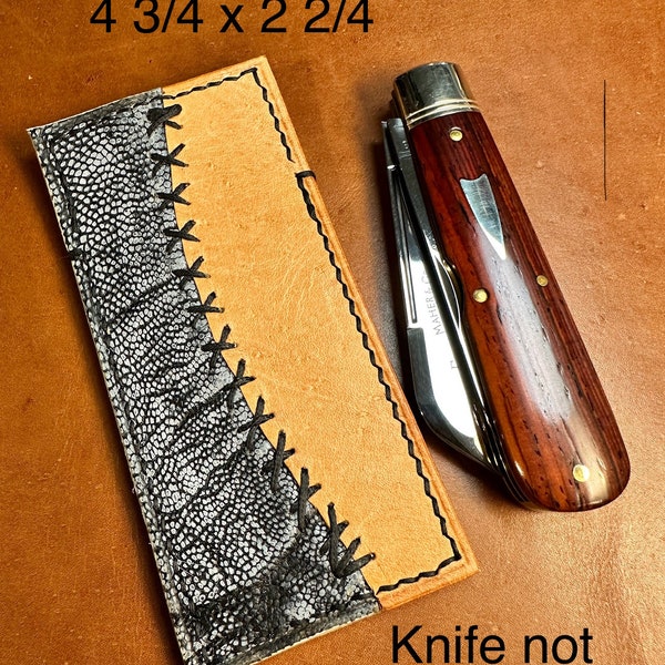 Leather knife slip