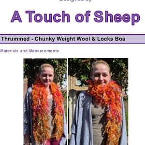 Knitting Pattern: How to Thrum a Boa - How to Knit a Sheep Locks Scarf – Instant Download Tutorial! - PDF - download