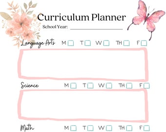 Floral Curriculum Planner