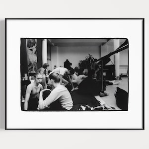 Clase de ballet, ciudad de Nueva York, 1978. Impresión de fotografía callejera de bellas artes en blanco y negro de película vintage, impresiones de pósteres fotográficos de arte de pared.