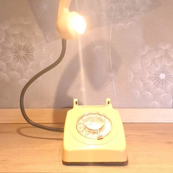 Rotary Dial Telephones Vintage Cream Lamp 1970s GPO 746 Models