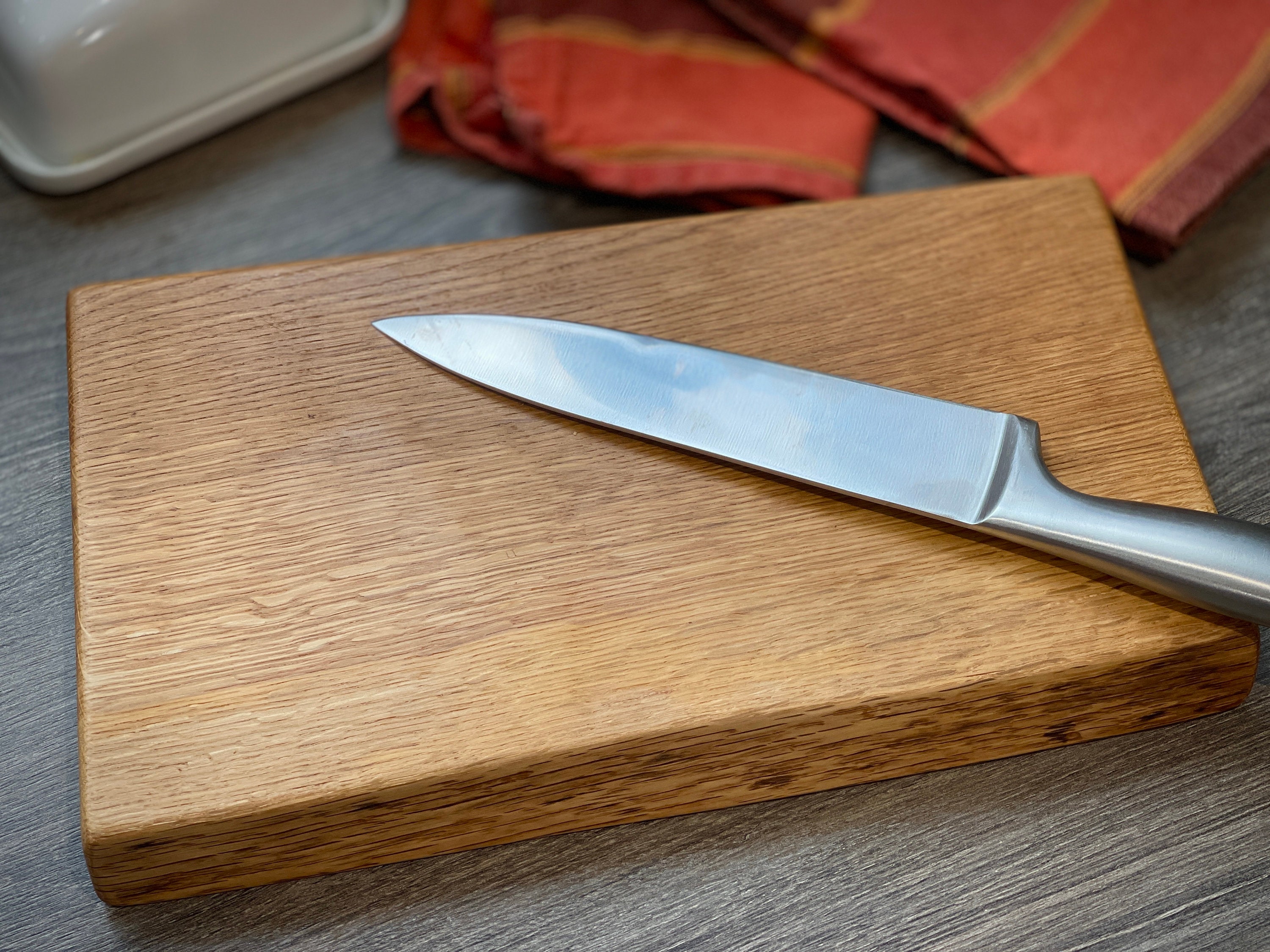 Personalised Solid Oak Chopping Board Live Edge or No Live Etsy UK