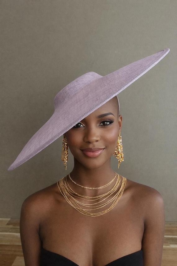 Extra Large Sweet Lavender Sinamay Kentucky Derby Hatinator