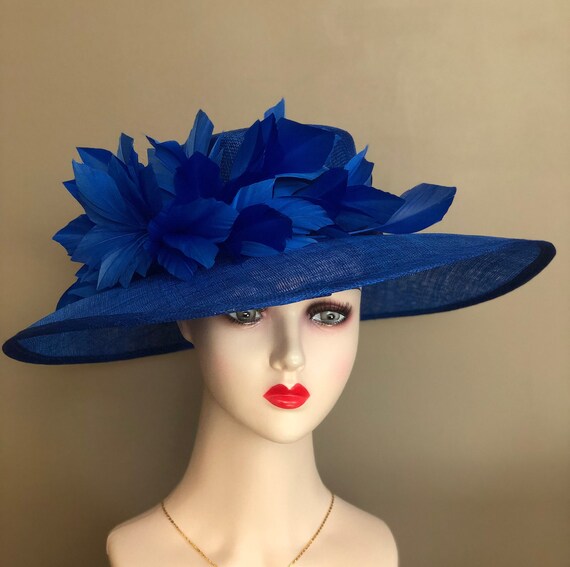 Royal Blue Kentucky Derby Hat. Blue 