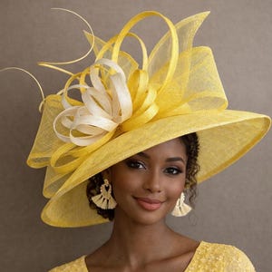 Yellow Derby Hat - Etsy display picture 3