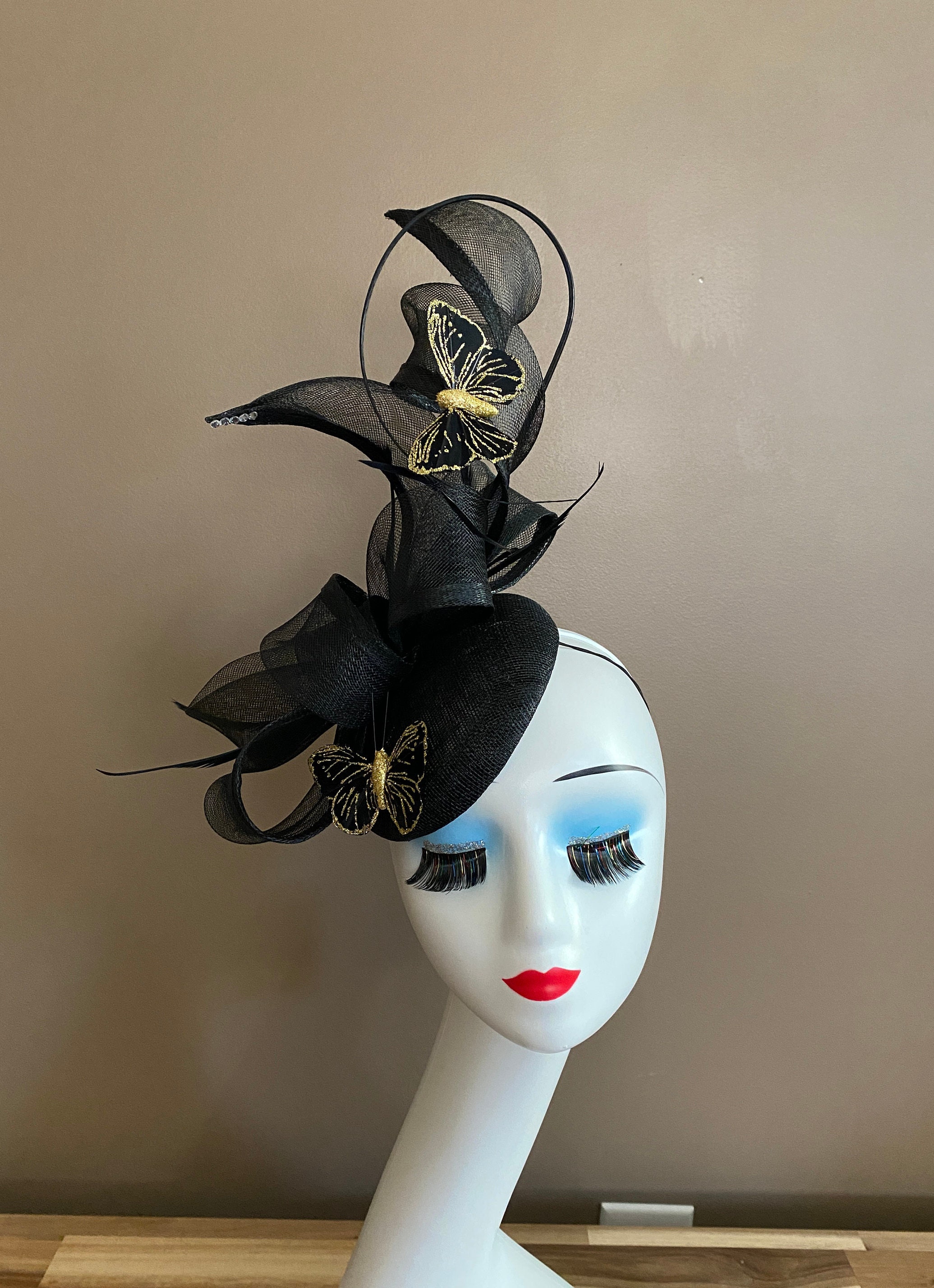 Black Gold Fascinator New Zealand