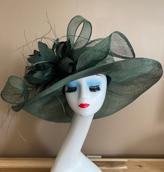 Elegant Teal Women\'s Hat with Floral Accent Elegant Teal Women\ main image 4