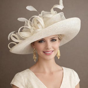 Champagne Church Hat - Etsy
