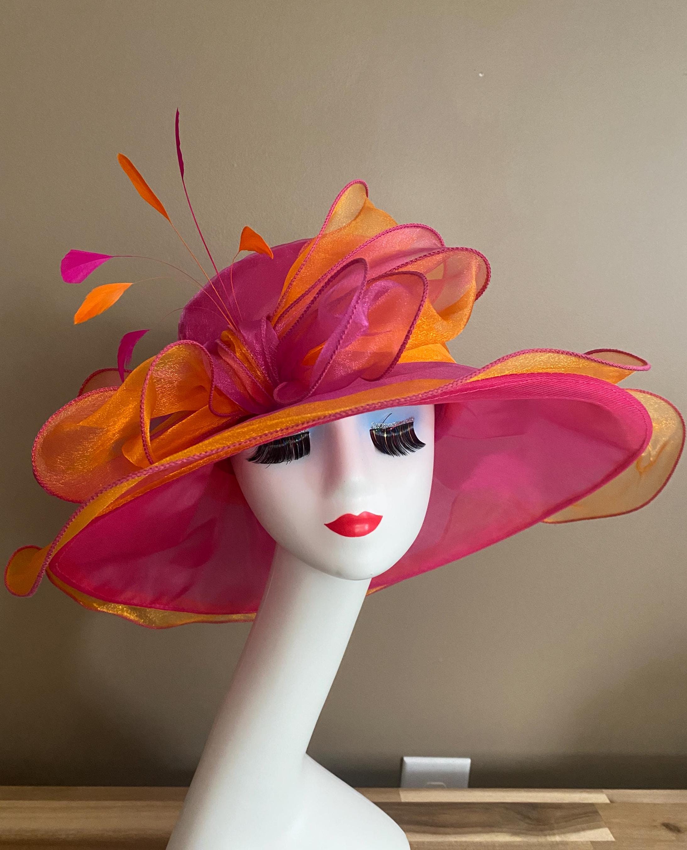 chinese dress ladies Women Church Kentucky Derby Dress Hats S608 main image 1