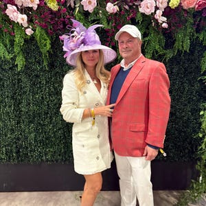 Lilac Sinamay Derby Hat: Wide Brim Kentucky Race Day Tea Party
