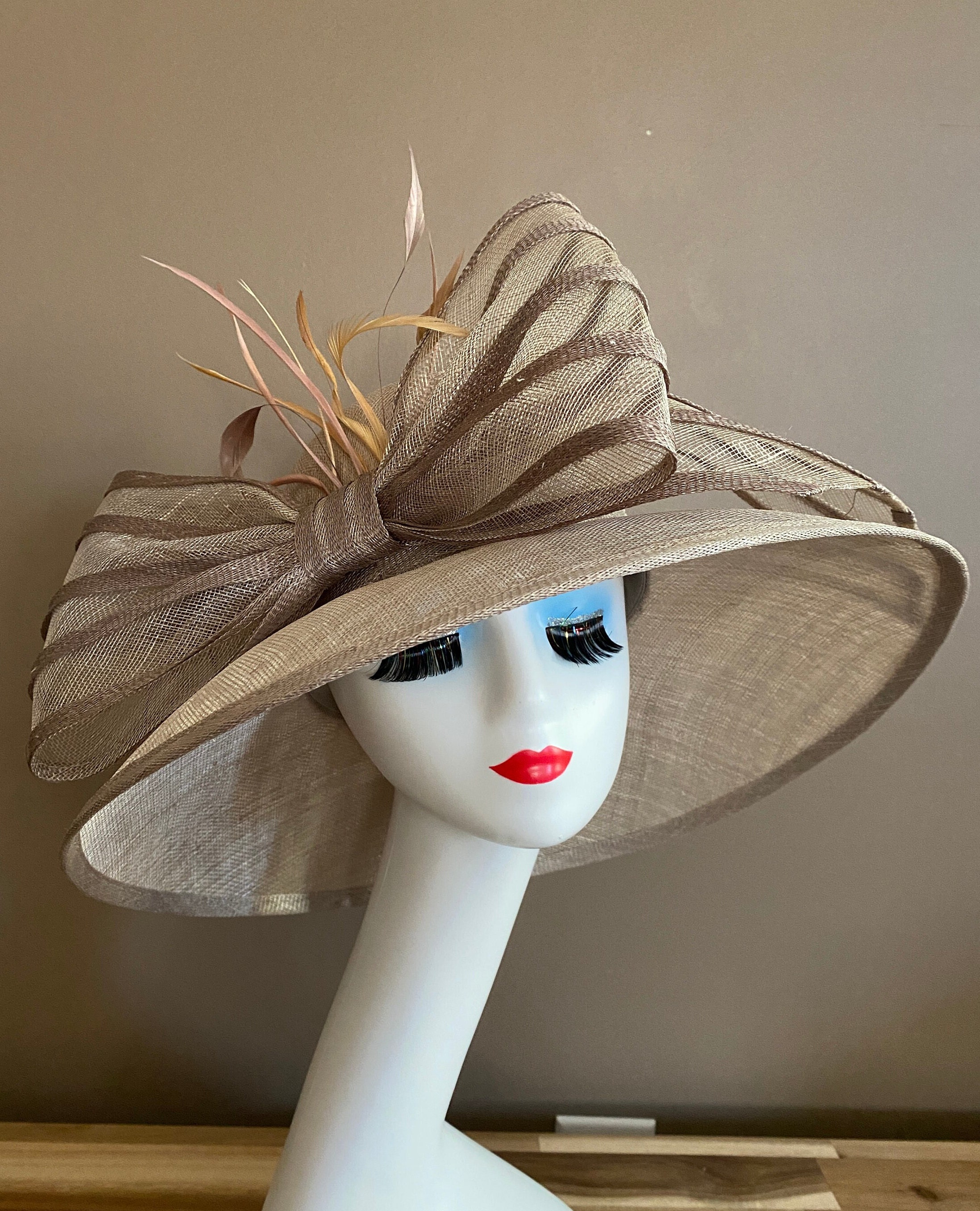 Tan Derby Hat - Etsy display picture 2