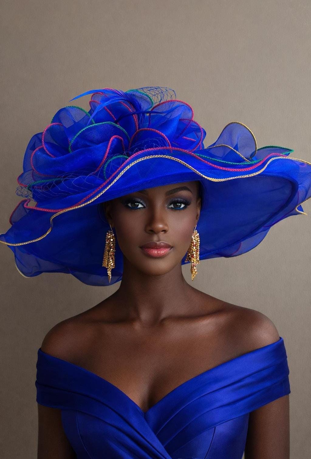 Royal Blue Dress Hat - Etsy Royal Blue Dress Hat - Etsy