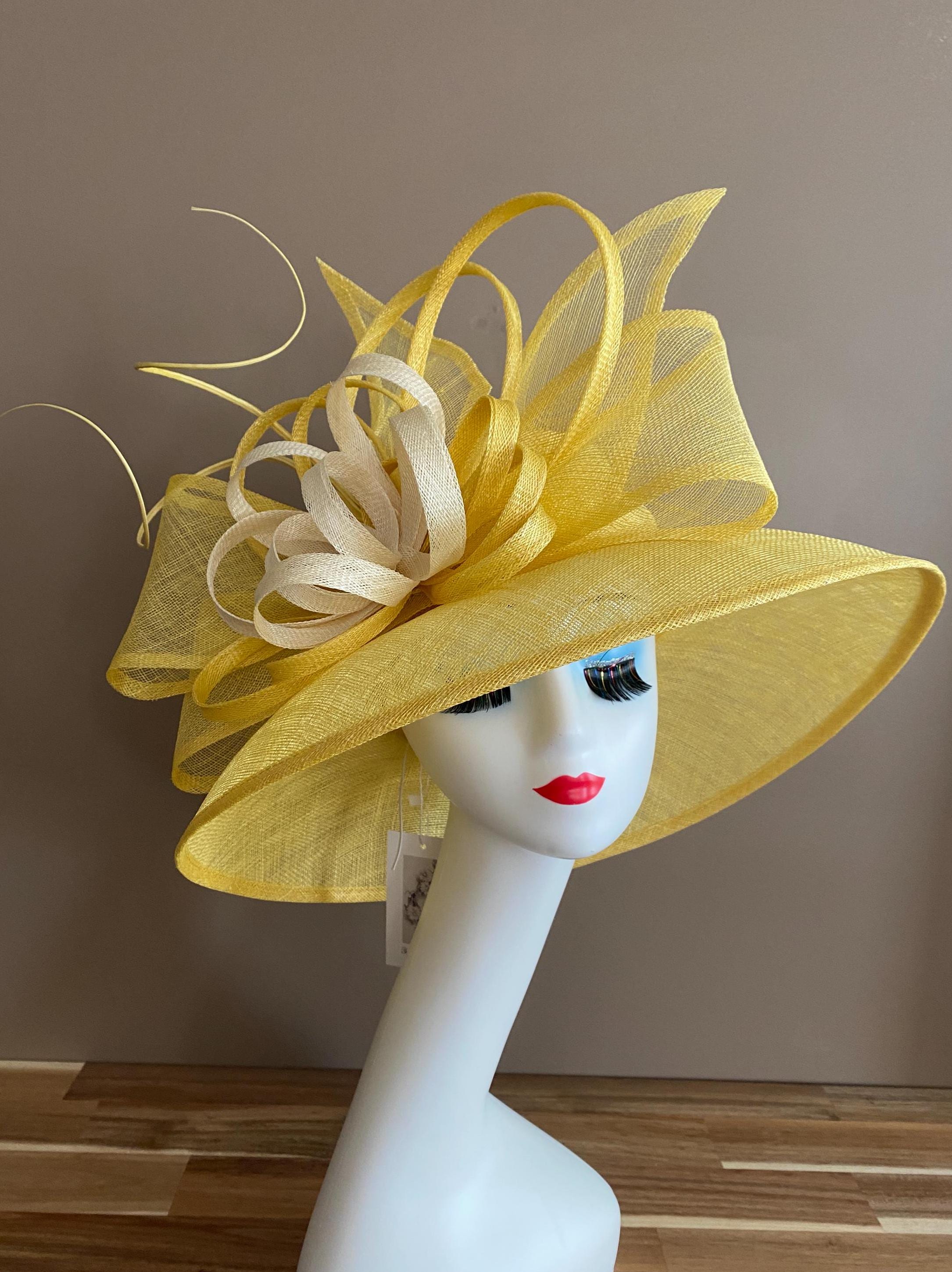 Gold Wide Brim Derby Hats - Etsy