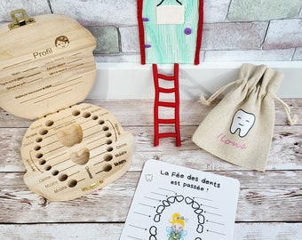 Personalized baby teeth kit / little mouse / tooth fairy