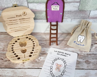 Personalized baby teeth kit / little mouse / tooth fairy
