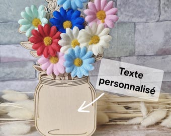 Eternal wooden flower bouquet