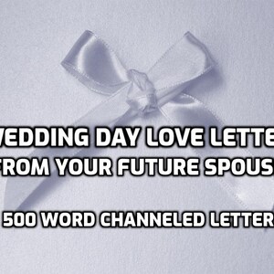 Carta de amor del tarot psíquico para el futuro cónyuge del día de la boda