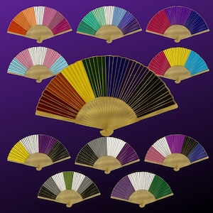 LGBT Hand Fan Sticker, Vinyl Sticker, LGBT+ Sticker, Rainbow Sticker, Pride Sticker, Pride Month Sticker, Water Resistant Sticker, Car Decal