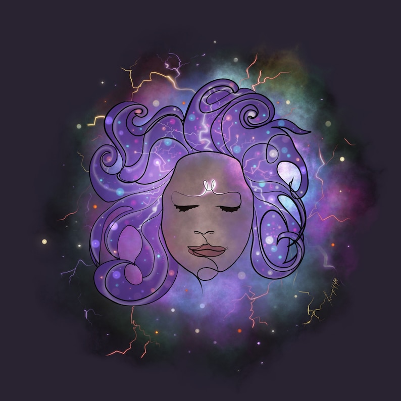 Electric Mind, Digital Download, Instant Download Art, Space Art