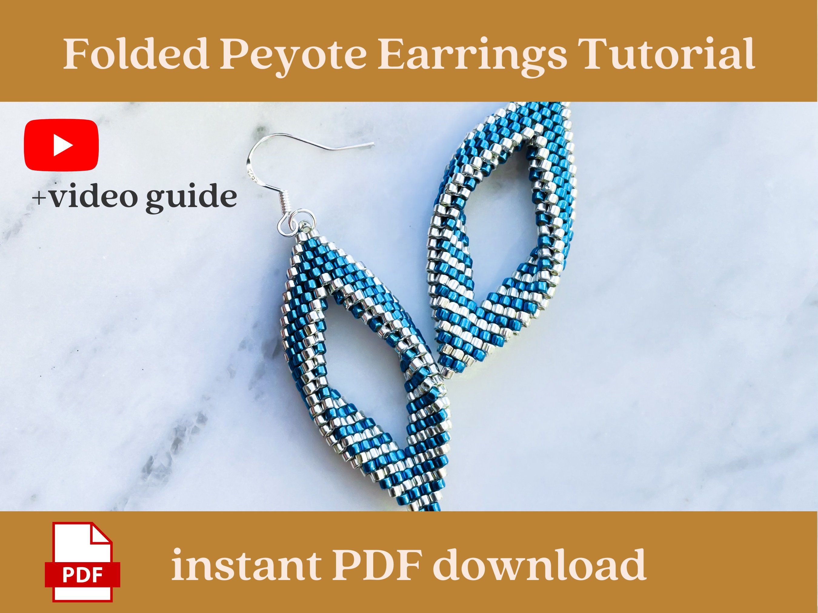 Peyote earrings shop tutorial