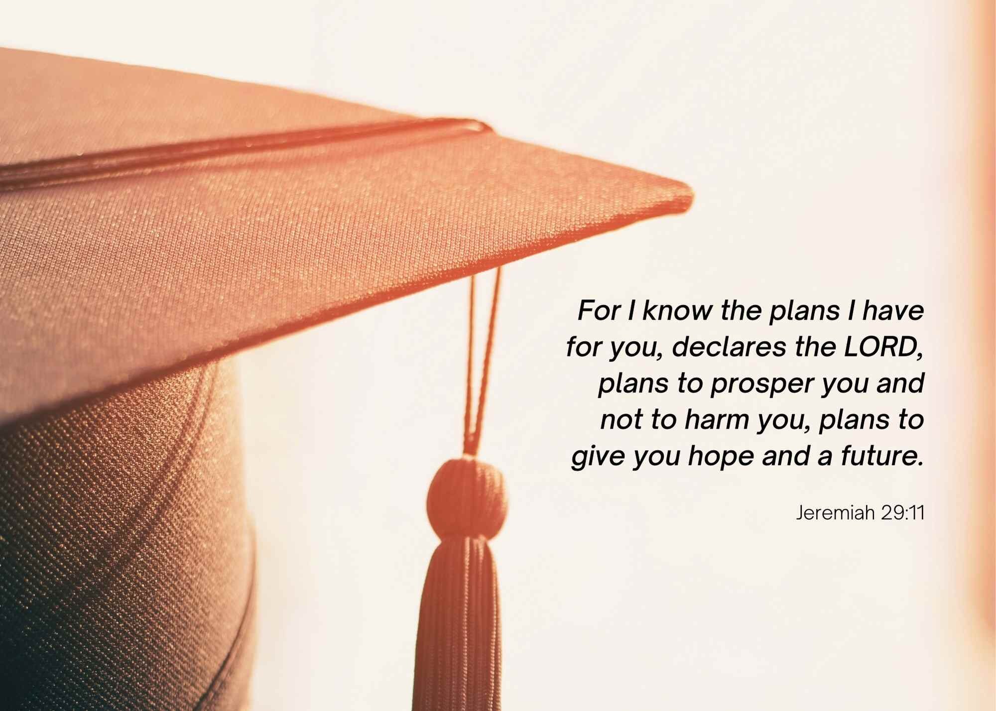 Christian Graduation Card, 5x7, Printable PDF/PNG Files Scripture ...
