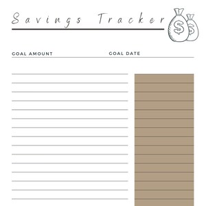 Savings Tracker