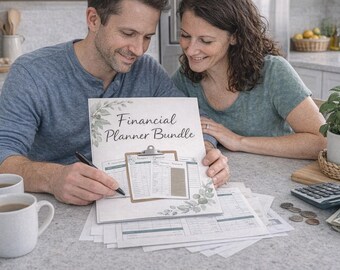 Financial Planner Bundle | Budget, Savings & Debt Trackers