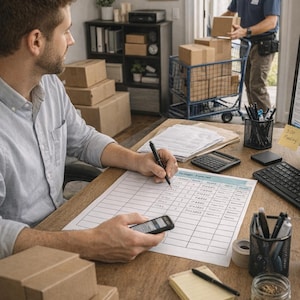 Package Tracker List: Shipping, Receiving (Digital Download)