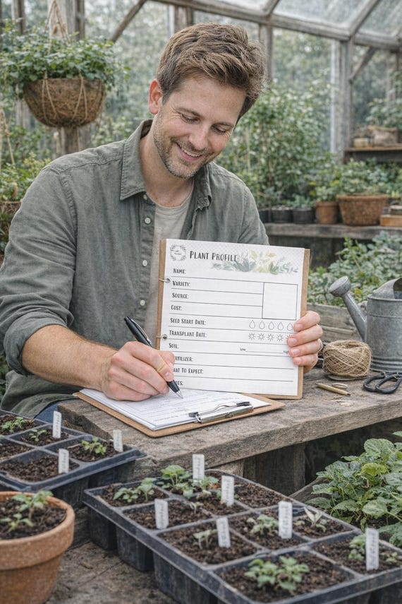 Printable Plant Profile, Garden Planner (Digital Download)
