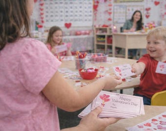 Tarjetas de San Valentín - Rosa (imprimibles)