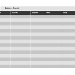 Password Tracker