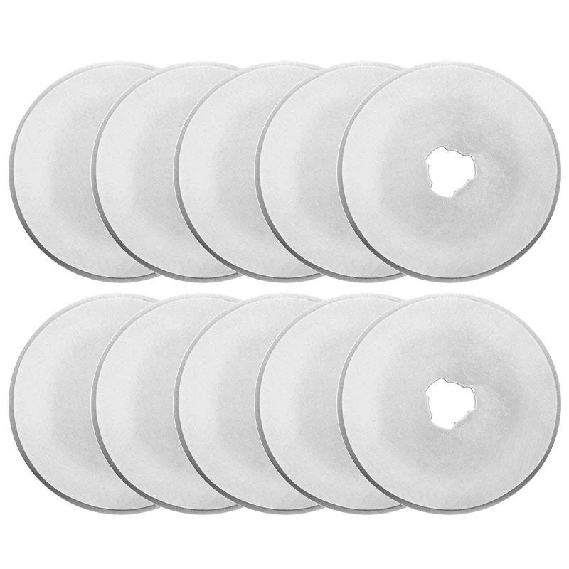 10 Pack 60mm Rotary Cutter Blades / Sewing / Craft / Fabric / DIY 