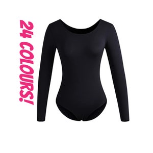 Black Long Sleeve Bodysuit -  Canada